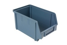 24 Eurobox Plastic Parts Bin Box Garage Storage Bins 124x146x237mm - Petrol Blue
