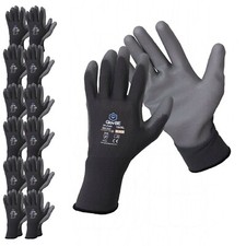 GlovBE 6/12/120 PAIRS Polyester Work/Garden/Mechanic/Construction/Safety Gloves