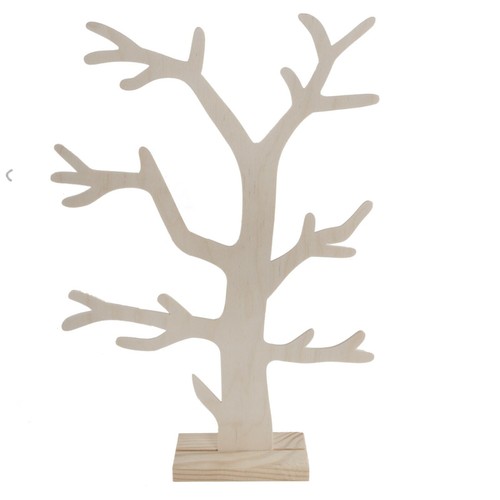 Wooden jewellery stand tree - jewellery,