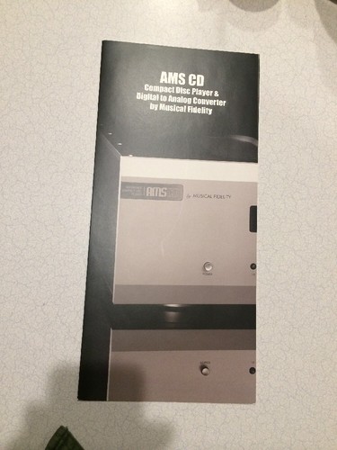 Musical fidelity ams 6 - musical, cd