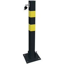 Shield Parking Bollard Lockable Folding Security Post Driveway  Car Park Barrier
