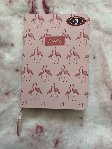 Pink flamingo lined - flamingo, notepad