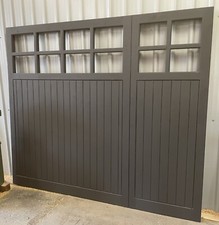Insulated wooden garage doors