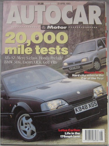 Autocar 1993 featuring - autocar, 21/4/1993