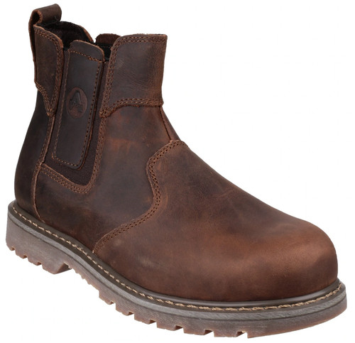 Safety dealer boots - safety, brown
