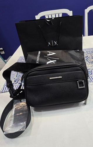 Armani exchange black zip - armani,
