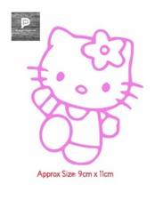 2 X Hello Kitty Vinly Decal/Sticker cartoon Kids Car Van 