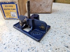 Vintage RECORD No 722 Small Router Plane