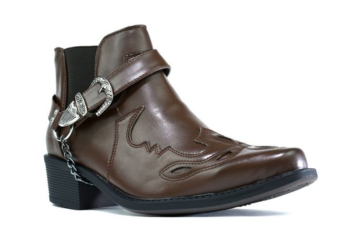Mens cuban heel cowboy boots - heel,