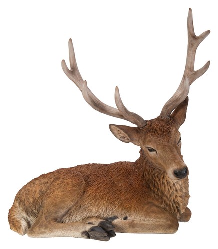 Stag laying lifelike - stag,