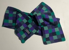 Keep out the cold in style, vintage Gant lamps colourful wool plaid scarf