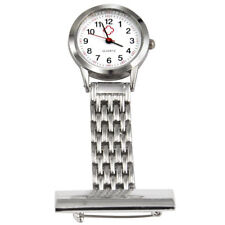 Stainless Steel Nurse Watch Brooch Tunic Fob Watches 