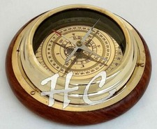 Maritime Antique Brass Sailing Ship Boat Desk Navigational Nautical Compass 6"