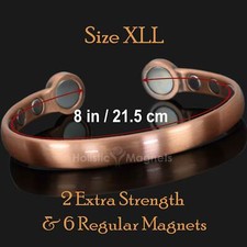 Magnetic Bracelet Men Pain Relief Copper Bracelet Arthritis Wrist Band XXL -HPCH