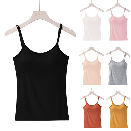 Womens padded cami tank vest - padded,