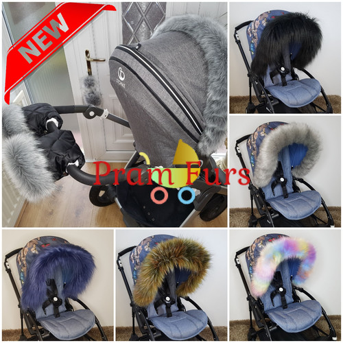 Pram fur hood - fur, luxury