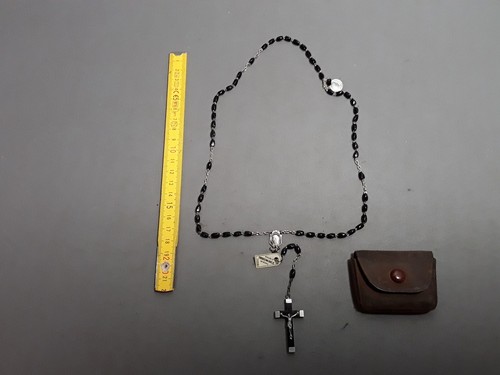 Old rosary white beads - old,