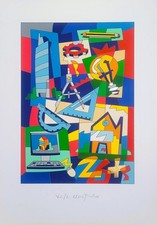 Ugo Nespolo   Serigrafia Constructor ad arte