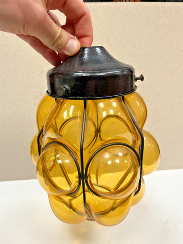 Vintage moroccan amber glass - amber,