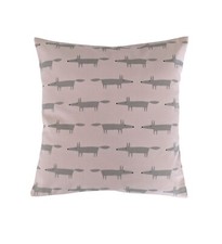 Scion Blush Pink Grey Mini Mr Fox Cushion Cover 16" - Handmade