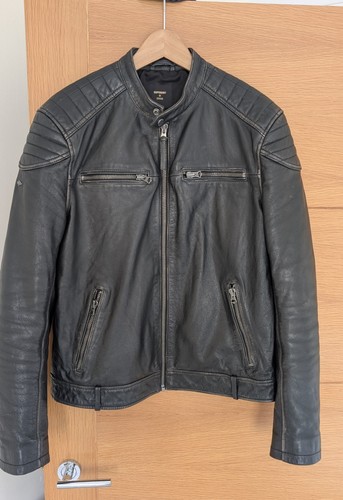 Superdry heritage leather moto - superdry,