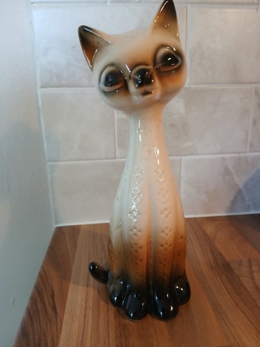 Vintage siamese cat figurine - vintage,