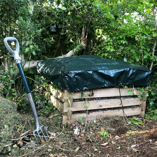 Wooden slatted composter - wooden,