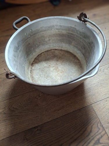 Vintage aluminium jam - , pan