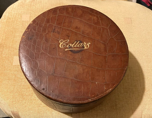 Vintage collar box - vintage, off
