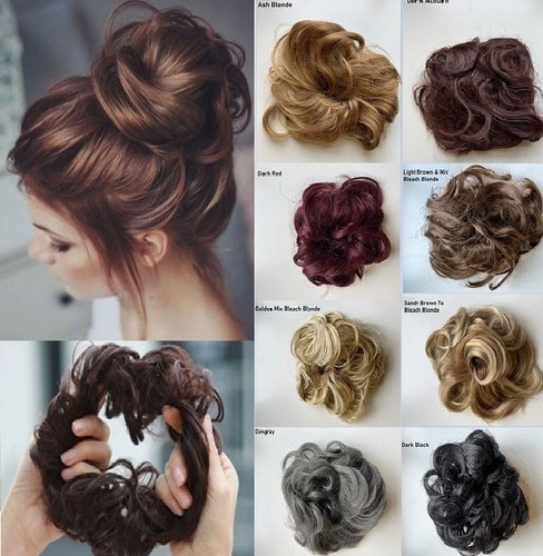 Curly messy bun - bun, piece