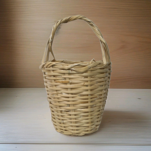 Small round handmade wicker - round,