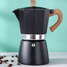 Italian Moka Pot Coffee Espresso Maker Manual Stovetop Easy To use Aluminum 10oz