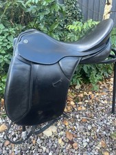 Keiffer MW Fit Dressage Saddle Black Leather, 17-5” Seat.  Leach Profi