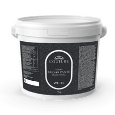 COUTURE NEW White Sugarpaste Ready To Roll Fondant Icing