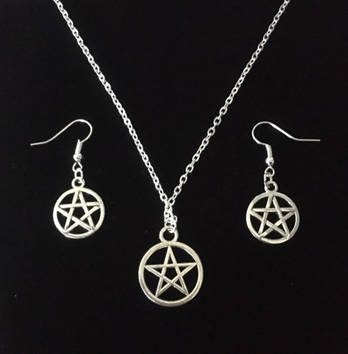 Pentagram necklace and - pentagram,