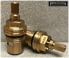 pipescenes555 CC14 / A2 Ceramic Disc Tap Cartridge Valves 20 Spline x 7.6mm PAIR