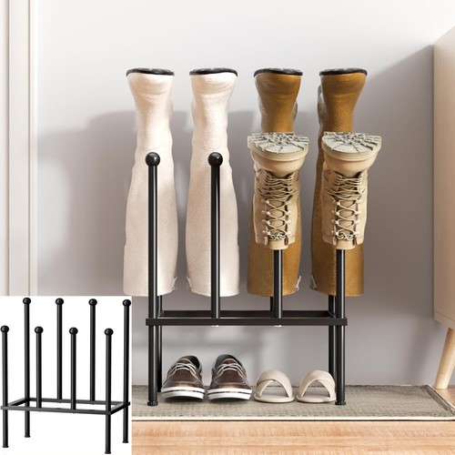 Pair metal boot stand rack - metal,