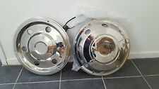 WHEEL TRIMS 22.5" TRUCK MOTORHOME HORSEBOX SET 0F 4 BARGAIN , DAF,IVECO, 18 TON