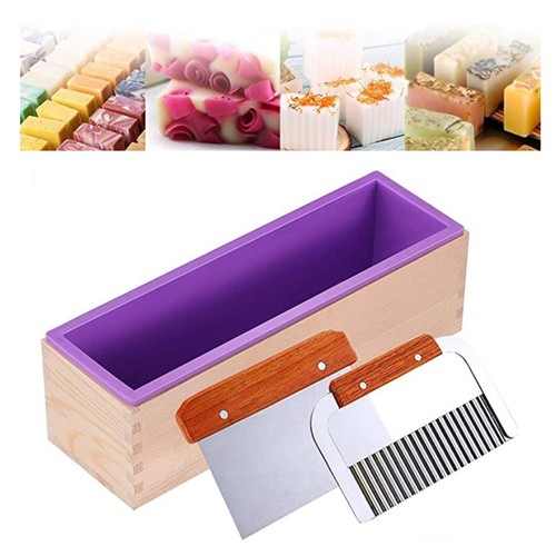 Wooden box soap - soap, silicone