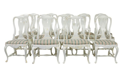 Set lacquered queen anne - set,