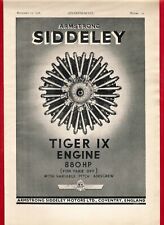 Old Magazine Advert 1936 - Armstrong Siddeley of Coventry - Tiger IX Engine