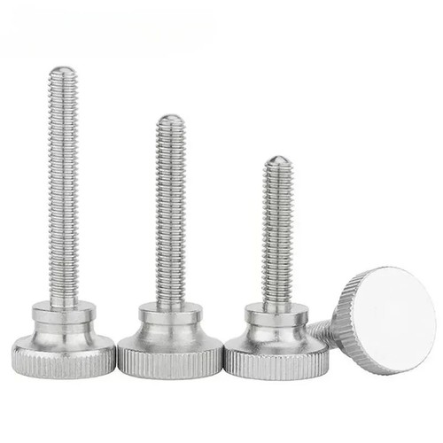 Thumb screw knurled stainless - thumb,