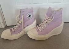 Converse Size 5 Chuck Taylor 70 De Luxe Wedge Lilac Pink