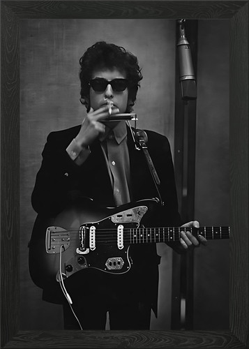 Bob dylan playing harmonica - dylan,
