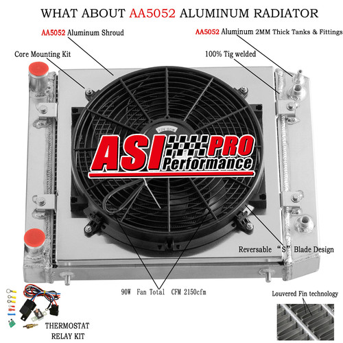 3rows radiator shroud fan - shroud,