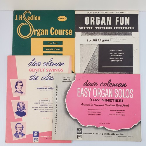Lot vtg organ - lot, books
