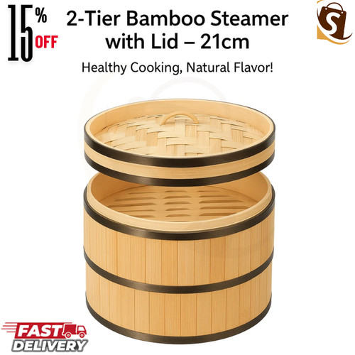 21cm chinese bamboo - bamboo, steamer