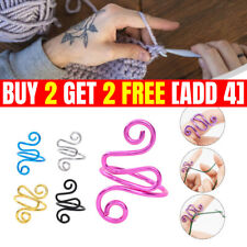 Crochet Tension Ring Adjustable Hook Ring Yarn Guides Crochet Ring Knitting Loop