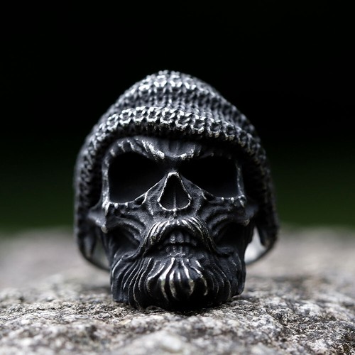Locomot men skull - vintage, ring