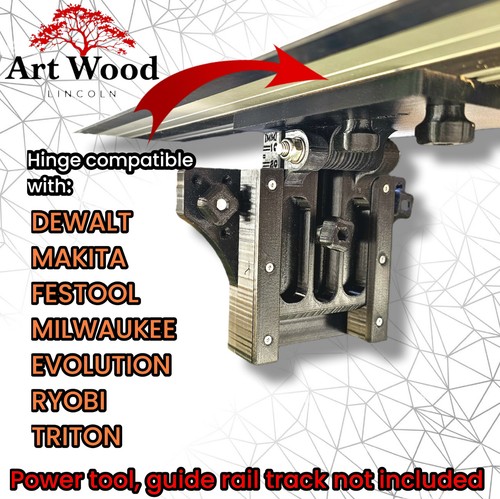 Track saw guide rail hinge - saw,